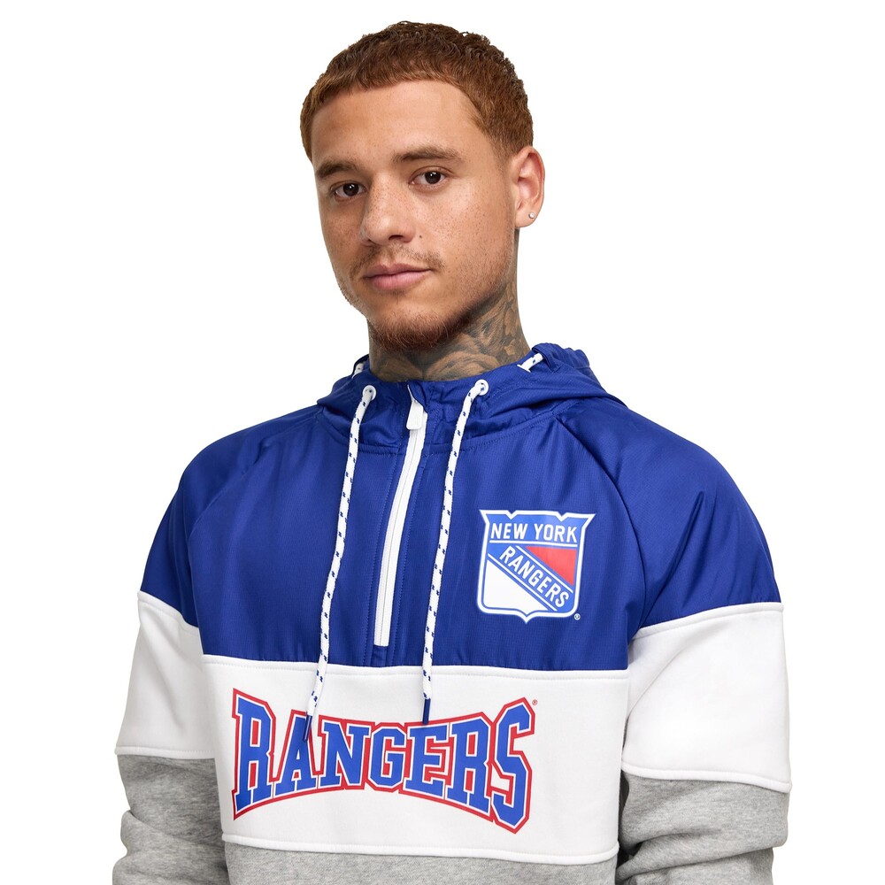 New Era New York Rangers Throwback Color Block Hoodie - Size M